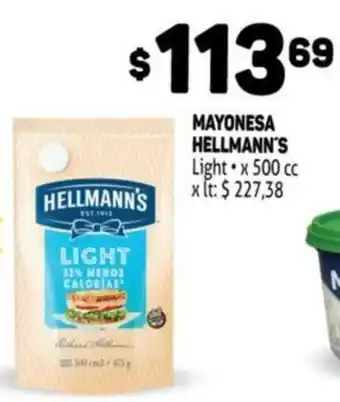Makro Hellmann's Mayonesa Light x 500 cc oferta