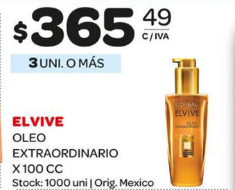 Carrefour Maxi Elvive Oleo Extraordinario x 100cc oferta