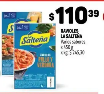 Makro Ravioles La Salteña Varios sabores x 450g oferta