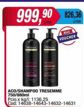 Maxiconsumo Aco-shampoo tresemme oferta