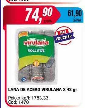 Maxiconsumo Lana de acero virulana oferta