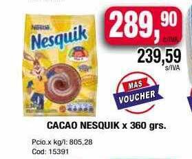 Maxiconsumo Cacao nesquik oferta