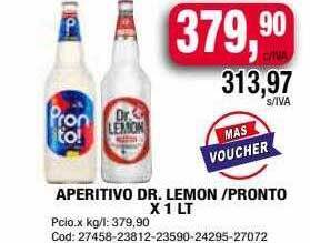 Maxiconsumo Aperitivo dr lemon oferta