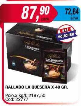 Maxiconsumo Rallado la quesera oferta