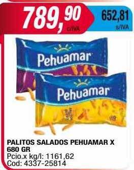 Maxiconsumo Palitos salados pehuamar oferta