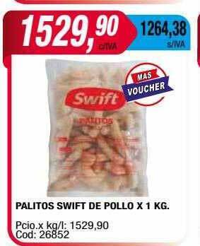 Maxiconsumo Palitos swift de pollo oferta