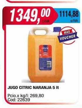 Maxiconsumo Jugo citric naranja oferta