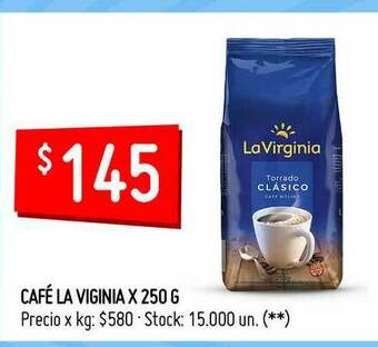 Walmart Café La Viginia X 250 G oferta