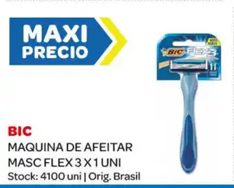 Carrefour Maxi Bic Maquina De Afeitar Masc Flex 3 x 1 Uni oferta