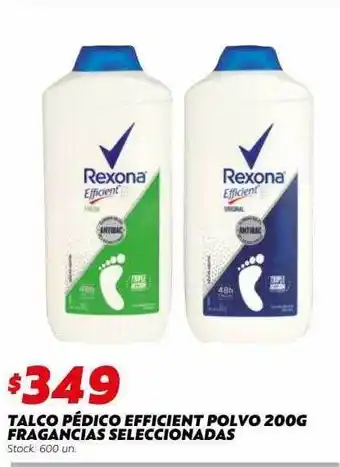Ferniplast Rexona talco pédico efficient polvo o fragancia seleccionadas oferta