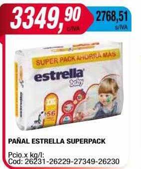 Maxiconsumo Pañal estrella superpack oferta