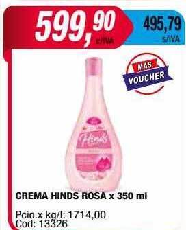 Maxiconsumo Crema hinds rosa oferta