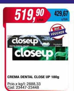Maxiconsumo Crema dental close up oferta