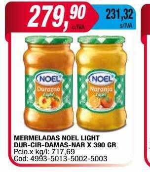 Maxiconsumo Mermeladas noel light dur-cir-damas-nar oferta