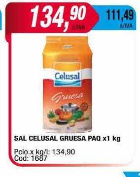 Maxiconsumo Sal celusal gruesa paq oferta