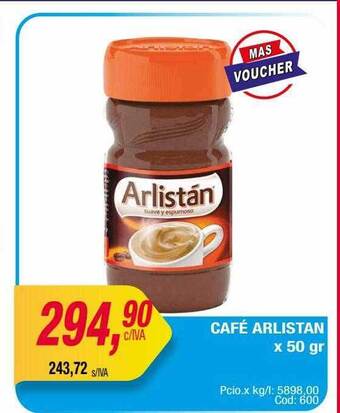Maxiconsumo Café arlistan oferta