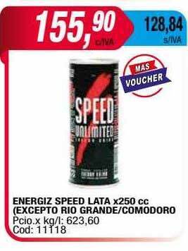 Maxiconsumo Energiz speed lata oferta