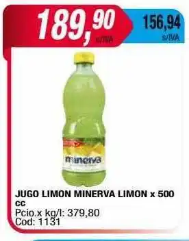 Maxiconsumo Jugo limon minerva limon oferta