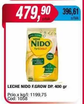 Maxiconsumo Leche nido f.grow oferta