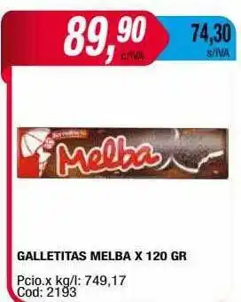 Maxiconsumo Galletitas melba oferta