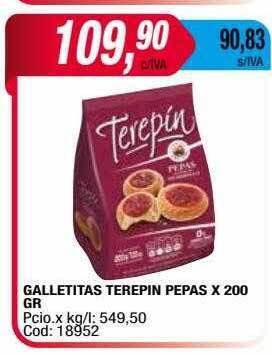 Maxiconsumo Galletitas terepin pepas oferta