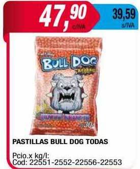 Maxiconsumo Pastillas bull dog todas oferta