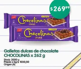 Supermercados Buenos Días Galletas Dulces de Chocolate Chocolinas 262g oferta