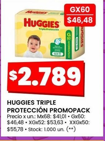 Walmart Huggies triple protección promopack oferta