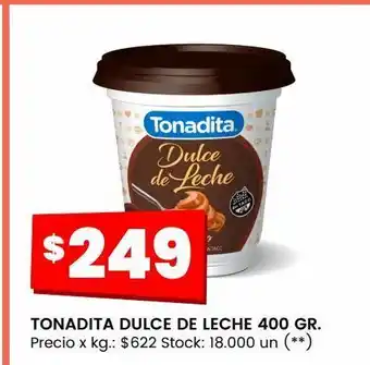 Walmart Tonadita dulce de leche 400 gr. oferta