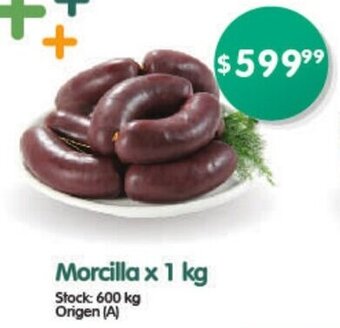 Supermercados Buenos Días Morcilla x 1kg oferta