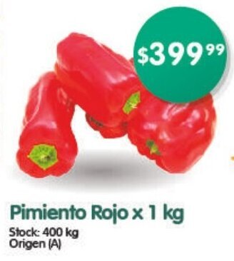 Supermercados Buenos Días Pimiento Rojo x 1kg oferta