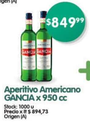 Supermercados Buenos Días Aperitivo Americano Gancia x 950cc oferta