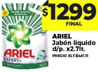 Supermayorista Vital Ariel Jabón Líquido d/p x 2,7L oferta