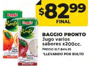 Supermayorista Vital Baggio Pronto Jugo Varios Sabores 200cc oferta