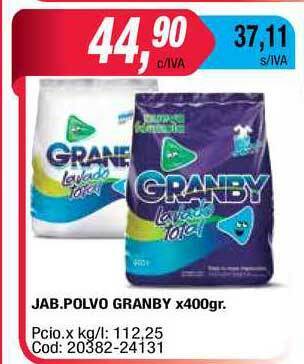 Maxiconsumo Granby Jab.Polvo x 400gr oferta