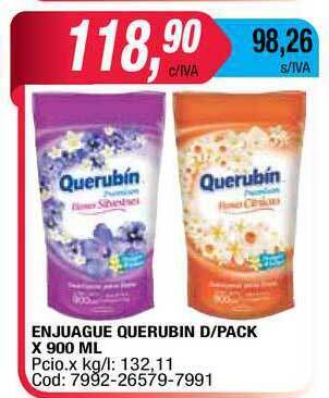 Maxiconsumo Enjuague Querubin D-Pack X 900 ML oferta