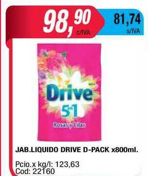 Maxiconsumo Jab.Liquido Drive D-Pack X800ml oferta