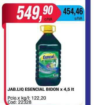Maxiconsumo Esencial Jab.Liq Bidon X 4,5 Lt oferta