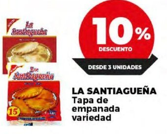 Supermayorista Vital La Santiagueña Tapa de Empanada Variedad oferta