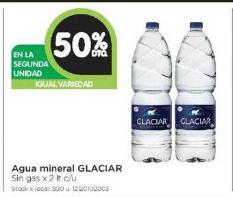 Jumbo Glaciar Agua Mineral x 2 lt c/u oferta