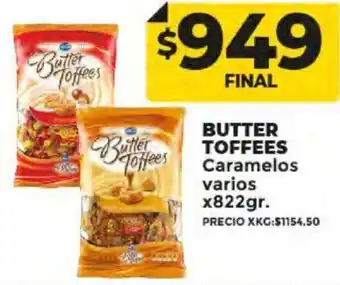 Supermayorista Vital Butter Toffees Varios 822g oferta