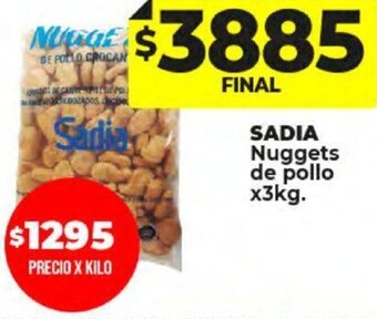 Supermayorista Vital Sadia Nuggets de Pollo 3kg oferta