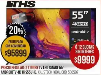 Coto LTHS TV LED Smart 55" oferta