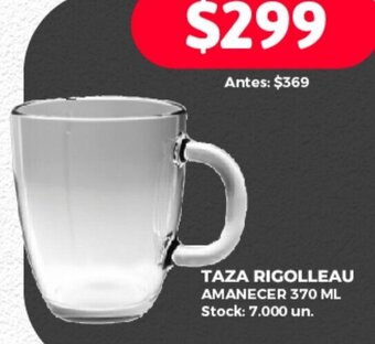 Supermercados Tadicor Taza Rigolleau Amanecer 370ml oferta
