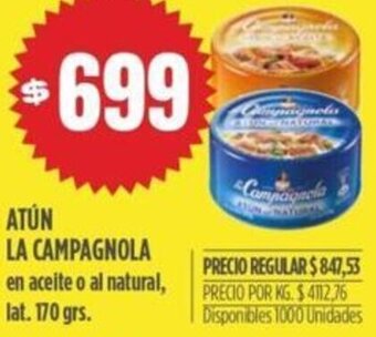 Supermercados Vea Atún La Campagnola 170g oferta