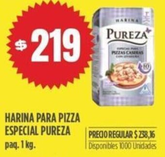 Supermercados Vea Harina para Pizza Especial Pureza 1kg oferta