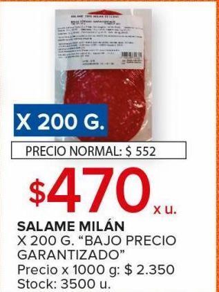 Carrefour Maxi Salame milán 200g oferta