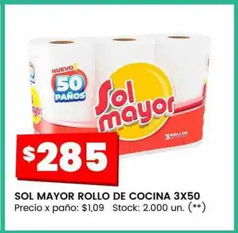 Changomas Sol mayor rollo de cocina 3x50 oferta