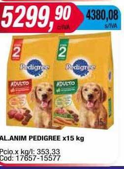 Maxiconsumo Al.anim pedigree oferta
