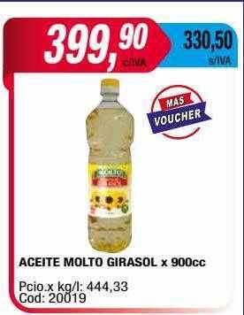 Maxiconsumo Aceite molto girasol oferta